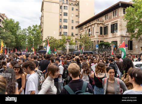 Student Demonstration In Support Of Palestine On The Day A Student