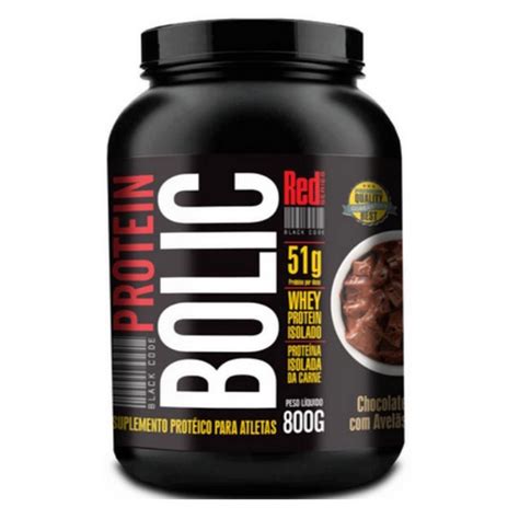 Whey Protein Bolic Pote 51g de Ptoteínas 800g Red Series em