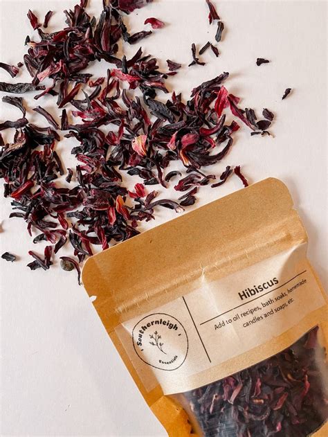 1 Oz Hibiscus Cut And Sifted Hibiscus Dry Flowers Dried Flowers Tea T For Her Diy Soap