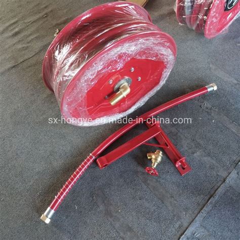 Fire Fighting Hose Reel Swing Manual Type 25mmx30m With 1m Inlet Water