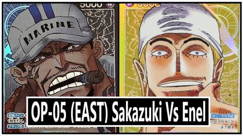 One Piece Tcg Op Game Analysis Sakazuki Vs Enel East Youtube