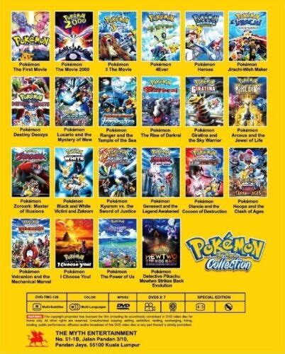 Dvd Anime Pokemon Movie Collection In Boxset All Region Ebay