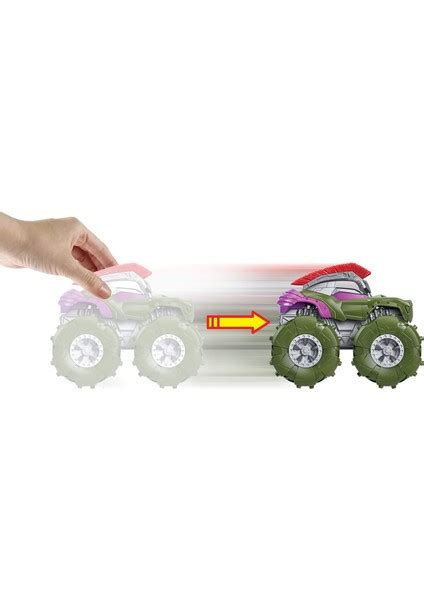 Hot Wheels Monster Trucks 1 43 Çek Bırak Arabalar Hulk GVK42 Fiyatı