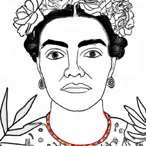 Desenhos De Frida Kahlo Para Imprimir E Colorir