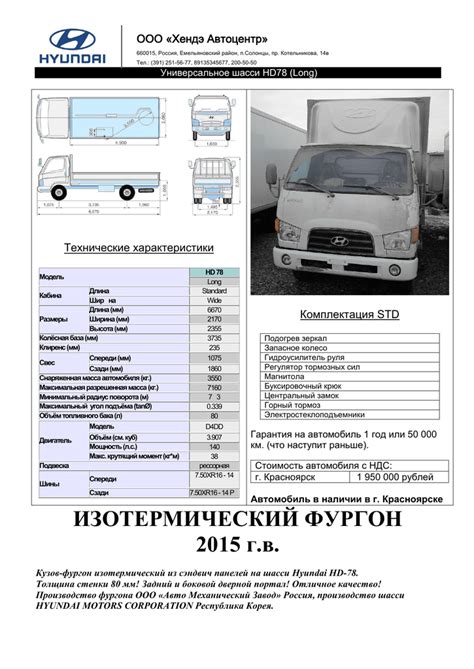 Hyundai HD 78: технические характеристики, отзывы, грузоподъемность ...
