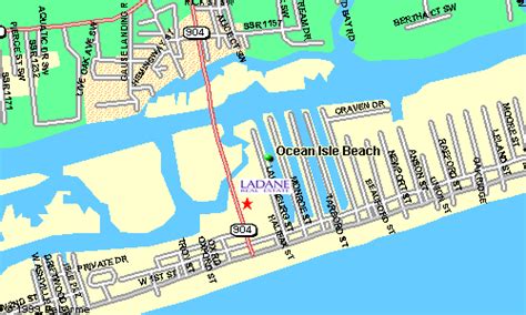 View map and plan a route to Ocean Isle Beach, NC - The LADANE COAST