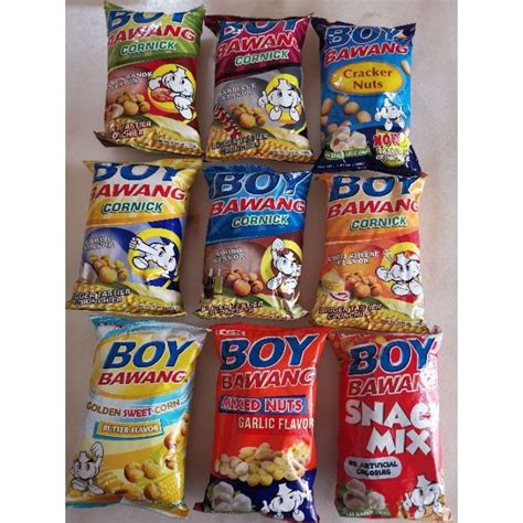 Boy bawang Philippines local Philippino snacks mixed nuts cracker bar snacks drinking beer nut ...