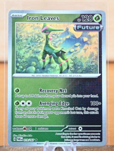 Pok Mon Tcg Iron Leaves Reverse Holo Twilight Masquerade