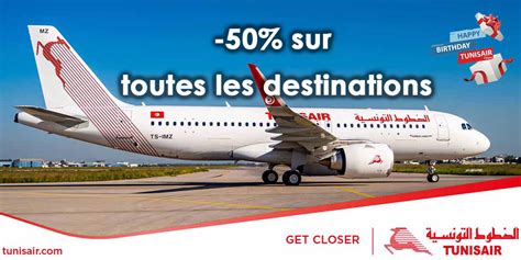 Tunisair Profitez d une réduction de 50 sur toutes les destinations