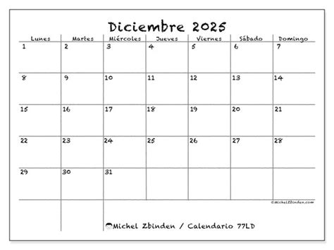 Calendario Para Imprimir 77 Michel Zbinden ES