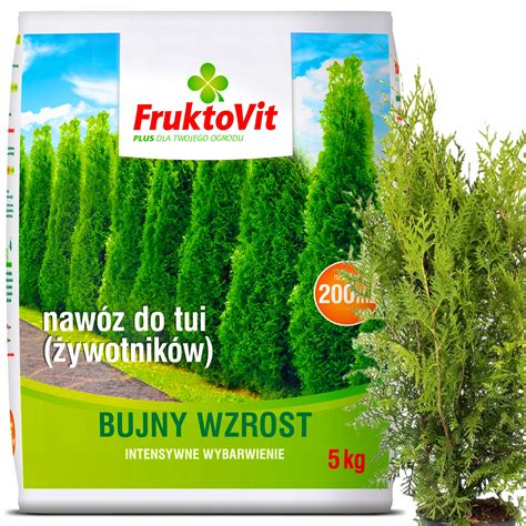 FRUKTOVIT PLUS NAWÓZ DO ŻYWOTNIKÓW TUI THUI IGLAKÓW CISÓW 5KG