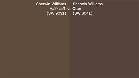 Sherwin Williams Half Caff Vs Otter Side By Side Comparison