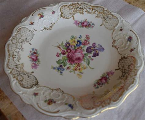 Vintage Schirnding Bavaria Porcelain China Plate 11 34 Etsy Plates