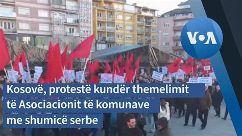 Kosov Protest Kund R Themelimit T Asociacionit T Komunave Me