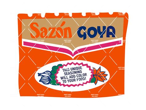 Sazon Goya SVG, Water Bottle SVG, Hydrate SVG, Cricut Cut File, Cut