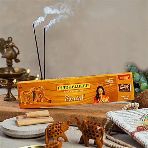 Buy Mangaldeep Sandal Agarbatti Sticks 82 Pcs Online At Best Price of ...