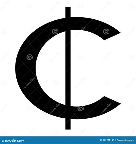 Ghana Cedi Currency Symbol Money Sign Cash GHS Ghanaian Icon Black