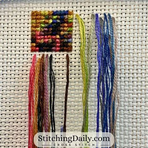 How to Cross Stitch With Multiple Colors - Stitching Daily