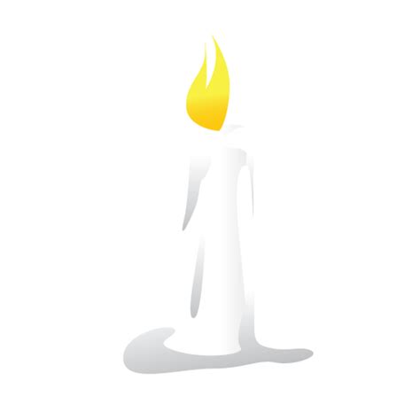 Candle, halloween, scary, white icon - Free download