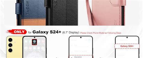 Tucch Case For Galaxy S24 Plus 6 7 2024 Magnetic Pu Leather Wallet