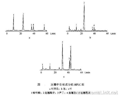 连翘中有效成分的测定 液相色谱图