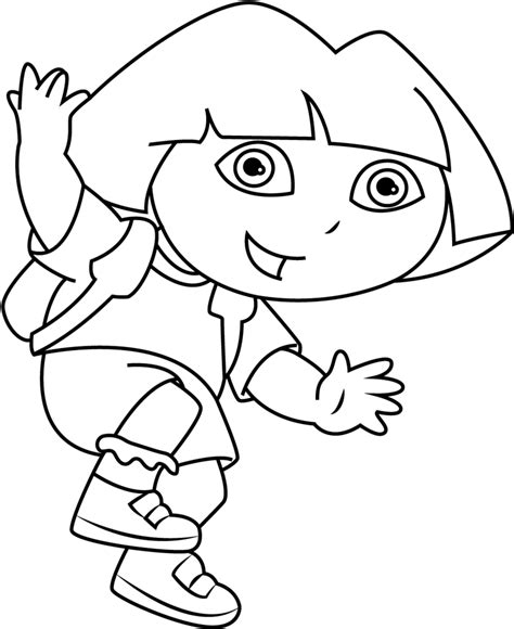 Dora On The Beach Coloring - Play Free Coloring Game Online