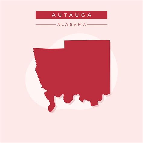 Premium Vector Vector Illustration Vector Of Autauga Map Alabama