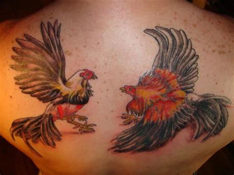 Fighting Roosters Tattoos