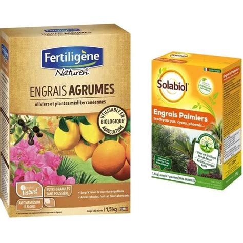 Naturen Engrais Agrumes 1 5 Kg SOLABIOL SOPALMY15 Engrais Palmiers Et