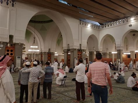 Medina, Saudi Arabia, Oct 2022 - Pilgrims are present inside Masjid ...