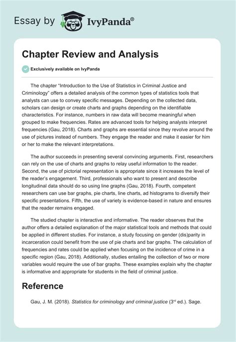 Chapter Review And Analysis Words Critical Writing Example