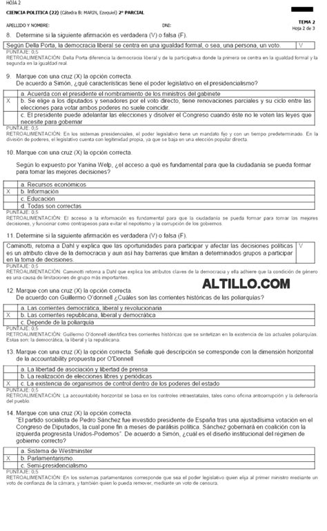 Parcial H Ciencias Pol Ticas Uba Xxi