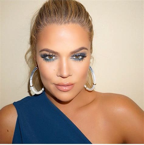 Blue Makeup On Khloe Kardashian Kardashian Makeup Khloe Kardashian