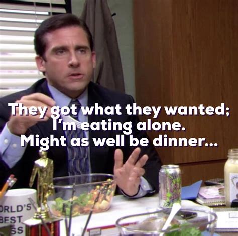 The Single Saddest Michael Scott Quote Dundermifflin