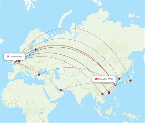 All Flight Routes From London To Shanghai Lhr To Pvg Flight Routes