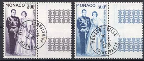 TIMBRES MONACO ANNÉE 1959 Poste Aérienne Série n71 72 NEUF et