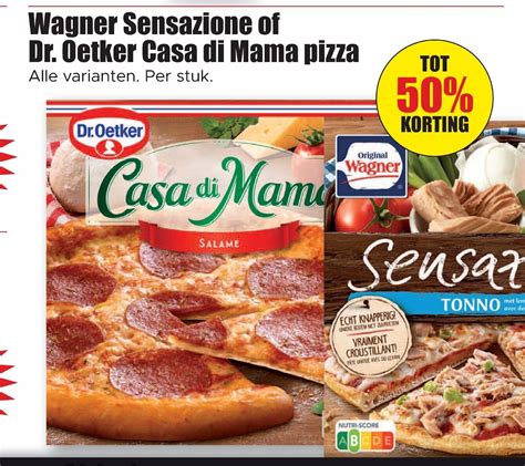 Wagner Sensazione Of Dr Oetker Casa Di Mama Pizza Aanbieding Bij Dirk