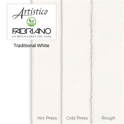 Fabriano Artistico Traditional White Hot Pressed X Cm Gsm Min