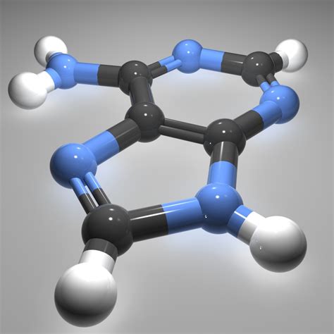 3d adenine nucleobase dna