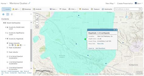 An earthquake map in 60 seconds using Living Atlas | ArcGIS Blog