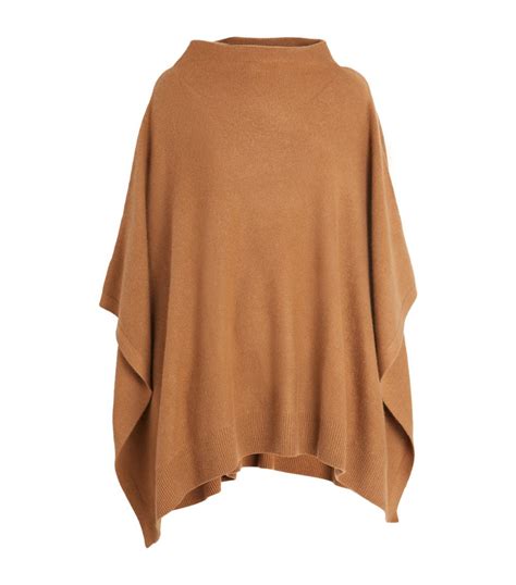 Womens Vince Nude Cashmere Funnel Neck Poncho Harrods Uk