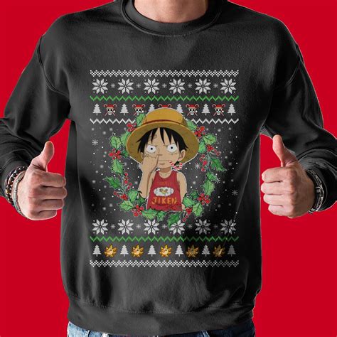 Luffy One Piece Ugly Christmas Sweaters For Men