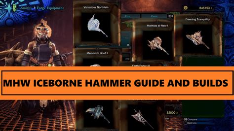 Monster Hunter World Hammer Guide and Builds [MHW Iceborne 2019] - EthuGamer