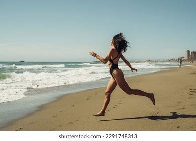 Beautiful Sexy Brunette Sporty Body Poses Stock Photo Shutterstock