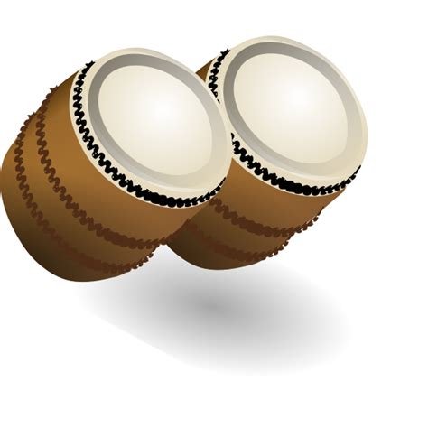 A Pair Of Bongos Vector Illustration Free Svg