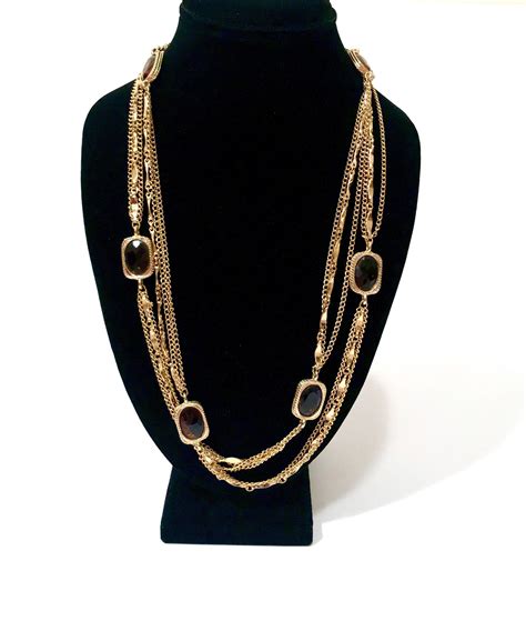 Vintage Sarah Coventry Necklace Multi Chain Gold Tone Wrap Etsy