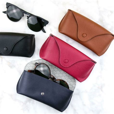 Soft Leather Glasses Or Sunglasses Case By Berylune