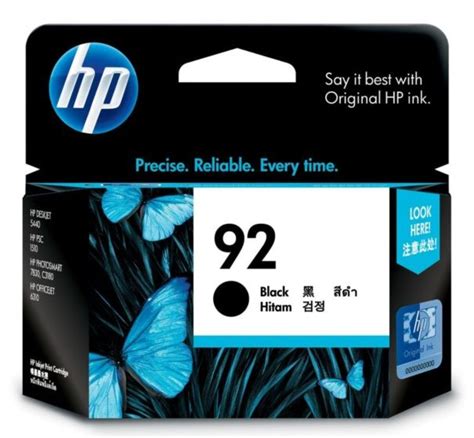 HP 92 Black Original Ink Cartridge HP Store Malaysia