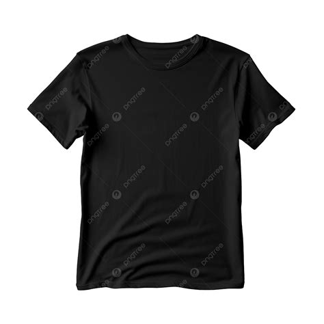 Mockup Kaos Hitam Kaos Hitam Membersihkan Kosong Png Transparan Dan