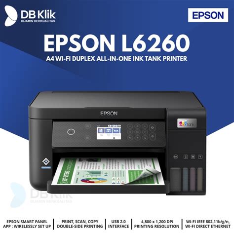 Printer EPSON L6260 A4 Wi Fi Duplex All In One EPSON L6260 Ink Tank